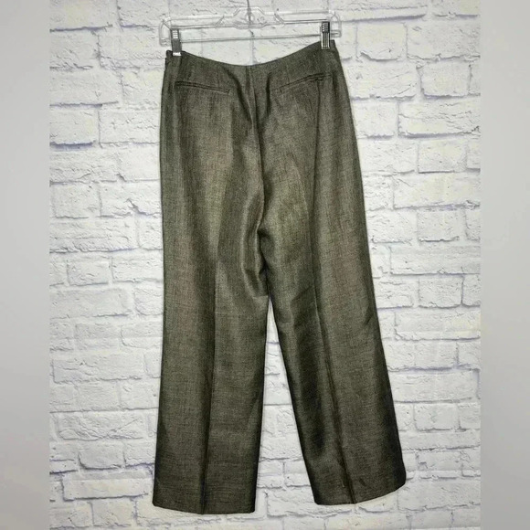 Talbot Vintage Metallic Lined Wool Blend Ankle Pants - Picture 5 of 8